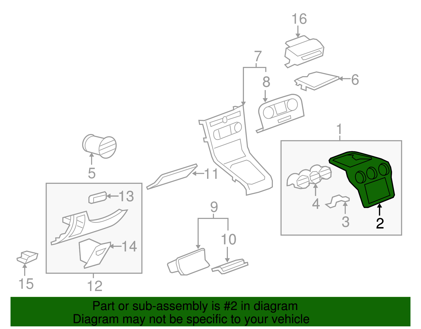 Instrument Panel Accessory Bezel - GM (96850382)