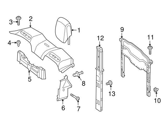 205-860-00-74 - Radiator Support Air Deflector 2017-2023 Mercedes-Benz ...