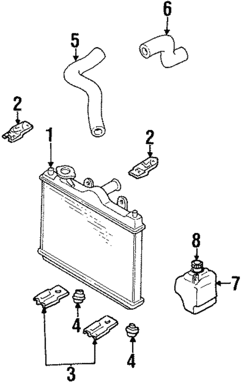 Mazda Radiator Components Radiator & Components for 1987 Mazda 323 | Mazda-Parts