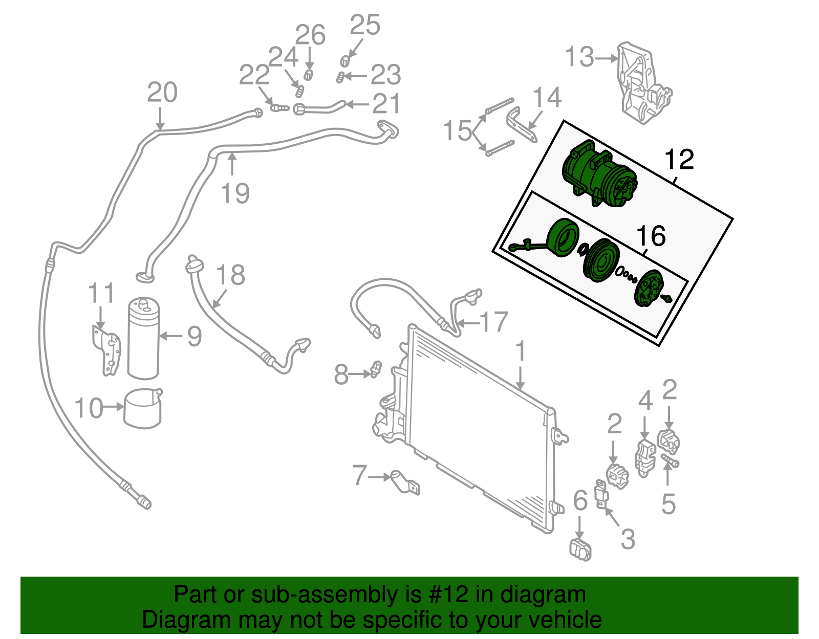 Compressor - Volkswagen (8D0-260-805-RX)