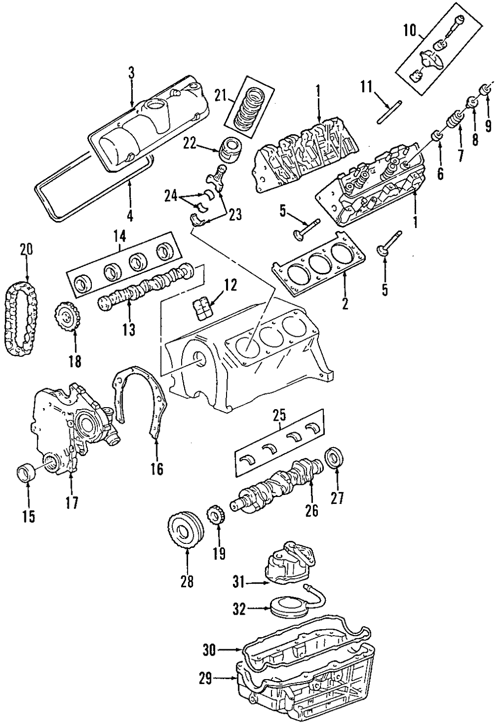 Engine Crankshaft Main Bearing - GM (12586082)
