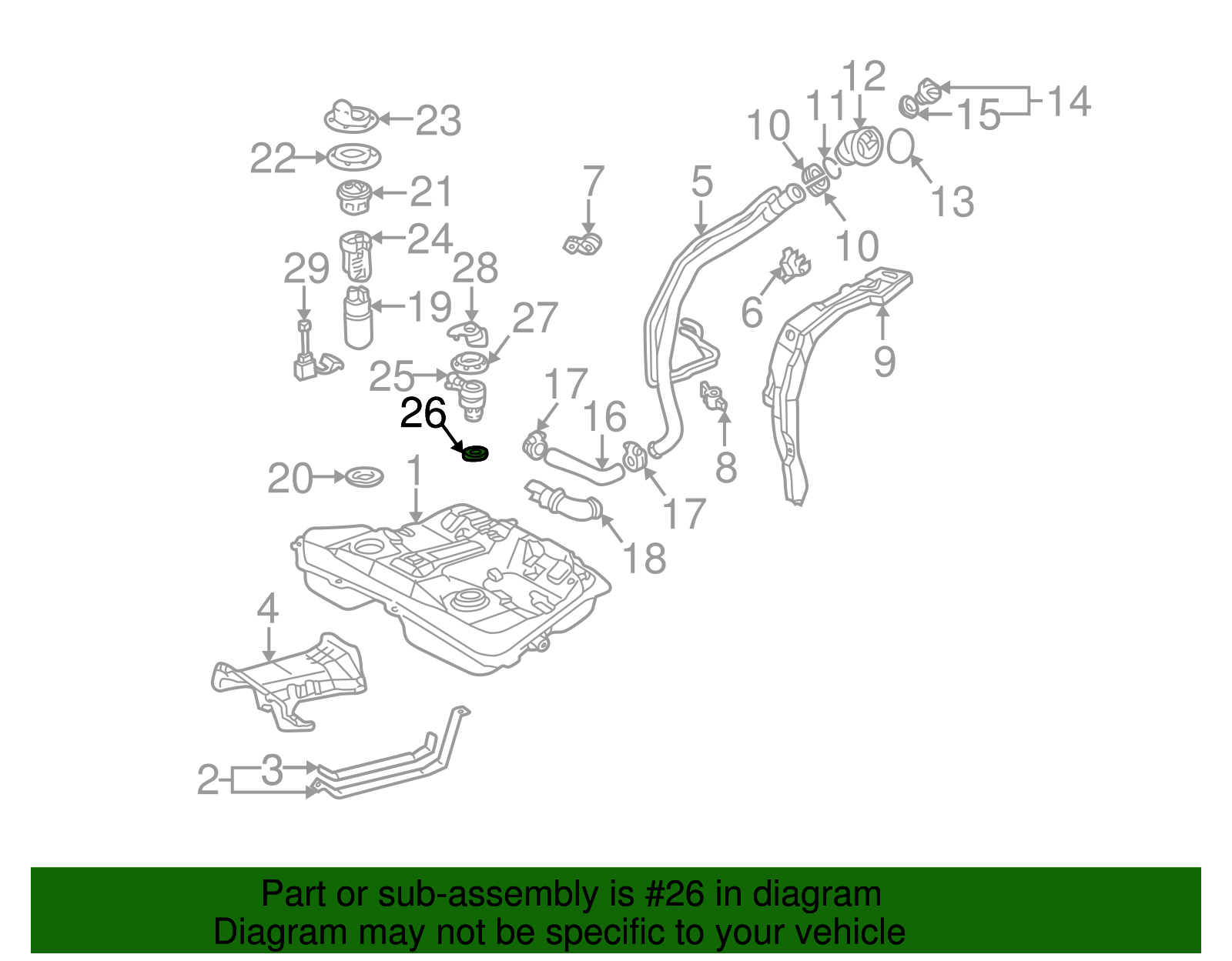 Seal, F/Tnk Vent Vlv - GM (94858512)