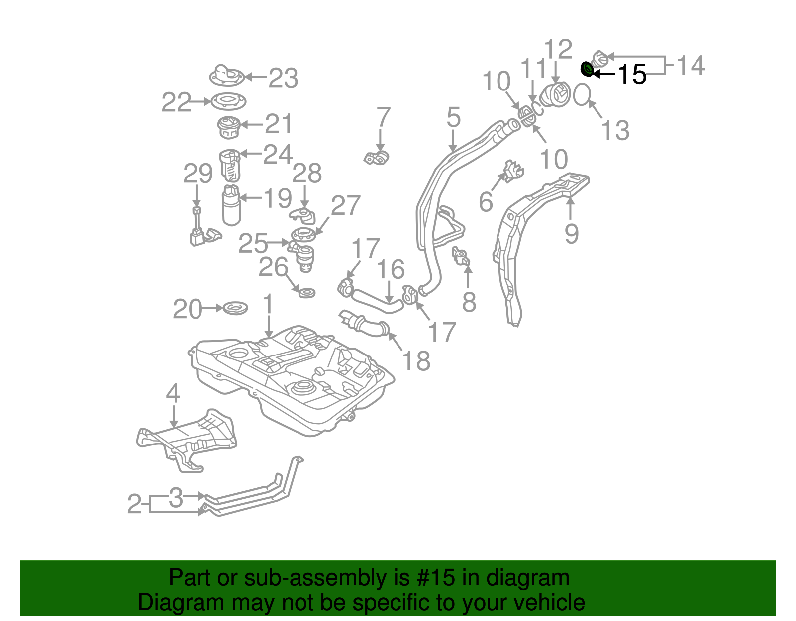 Seal, F/Tnk Fil Cap - GM (94853921)