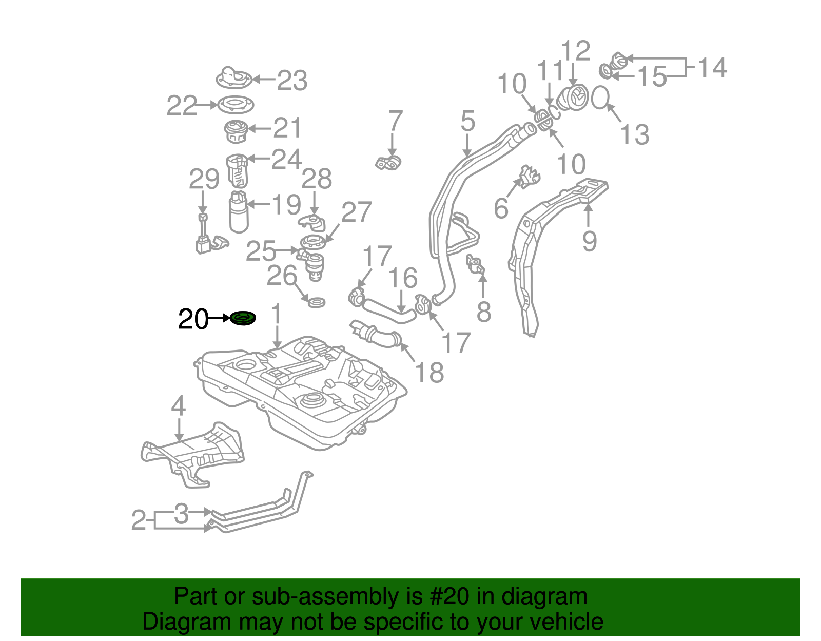 Seal, F/Tnk F/Pump Mdl Adap(O Ring) - GM (94856989)