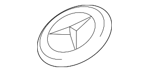 Genuine Mercedes-Benz Front Hood Star Emblem For W204 C-Class (C300/C350/C63) - Part #2048170616