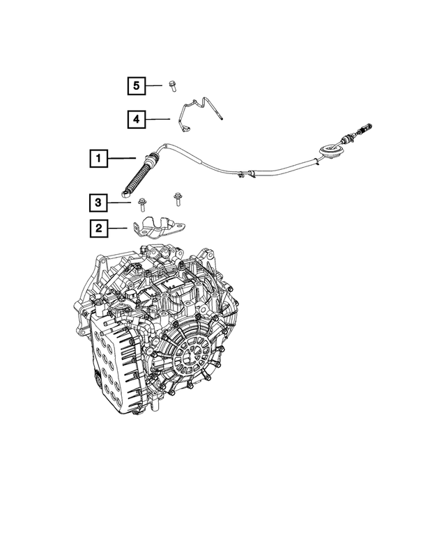 Mopar Transmission Gear Selector Cable – Fits 2005-07 Dodge Magnum/Charger & Chrysler 300 (4578072AD)
