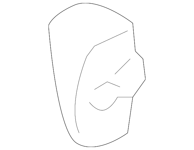 Dark Smoke Gray Door Outside Handle Cap - GM (25957911)