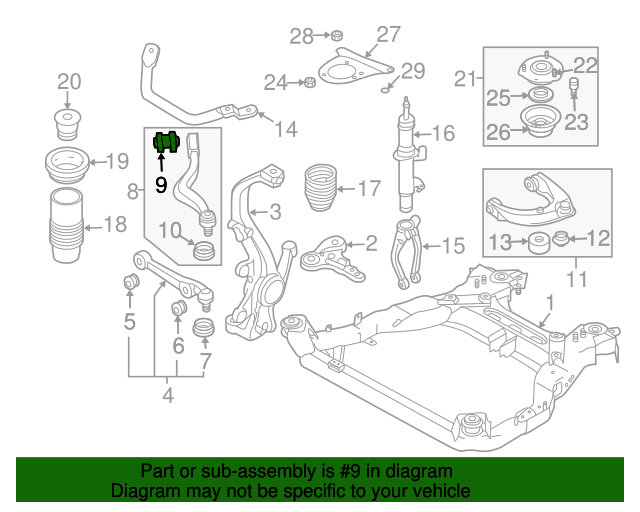 20062007 Mazda 6 Rear Lower Control Arm Bushing GP9A34460B