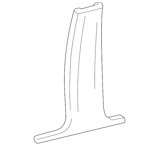 Lower Center Pillar Trim - Ford (YW7Z-5424346-AAA)