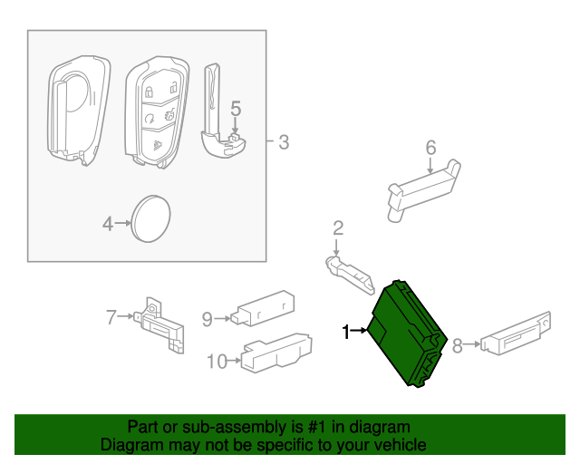 13518771 GM Keyless Entry Module GM Parts Store