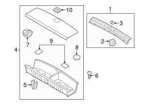 2016-2020 Kia Sorento Rear Sill Plate 85770-C6000WK | OEM Parts Online