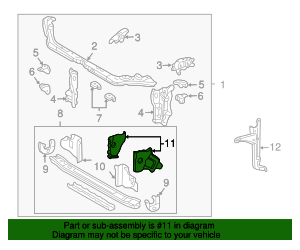 88973379 - Reinforcement 2003-2008 Pontiac Vibe | Gateway Buick GMC Parts