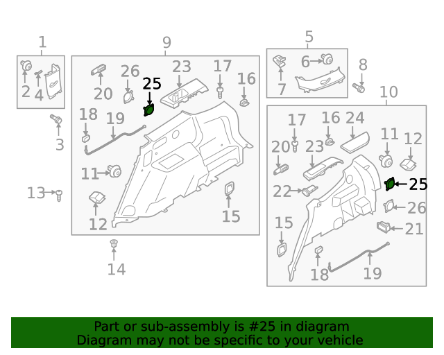 85736S9200 Speaker Cover 2023 Kia Telluride Kia Auto Parts