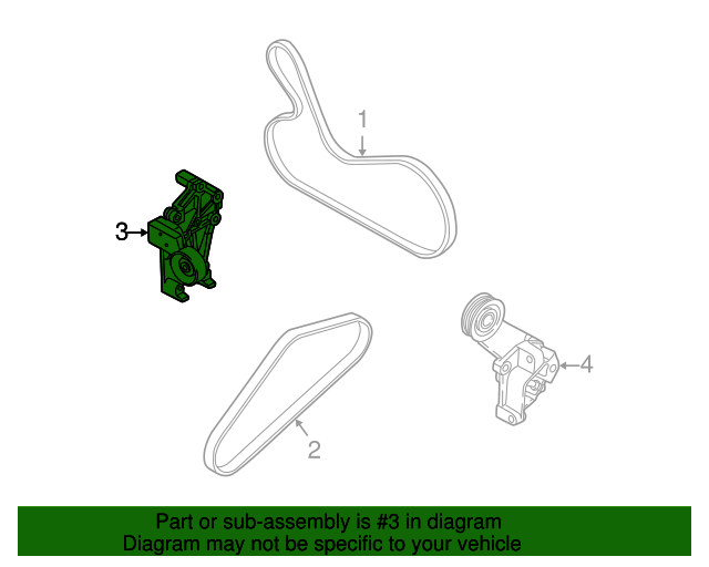 20022006 Kia OEM NEW 0206 Kia Amanti Sedona Power Steering Belt