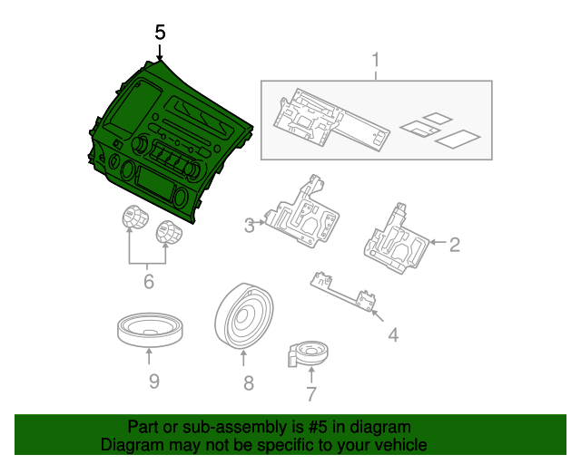 39100SNA315ZA Panel Assembly *NH608L* (Coo)(Usa Band)(XM) (Alpine