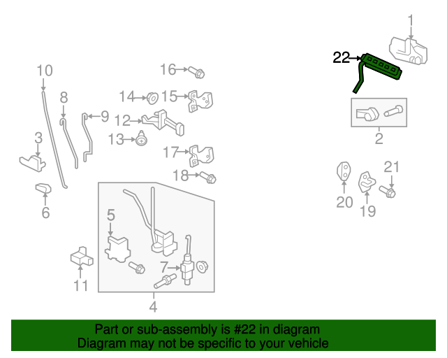 20022017 Ford Expedition OEM Keyless Lock Pad 8L1Z14A626A Ford