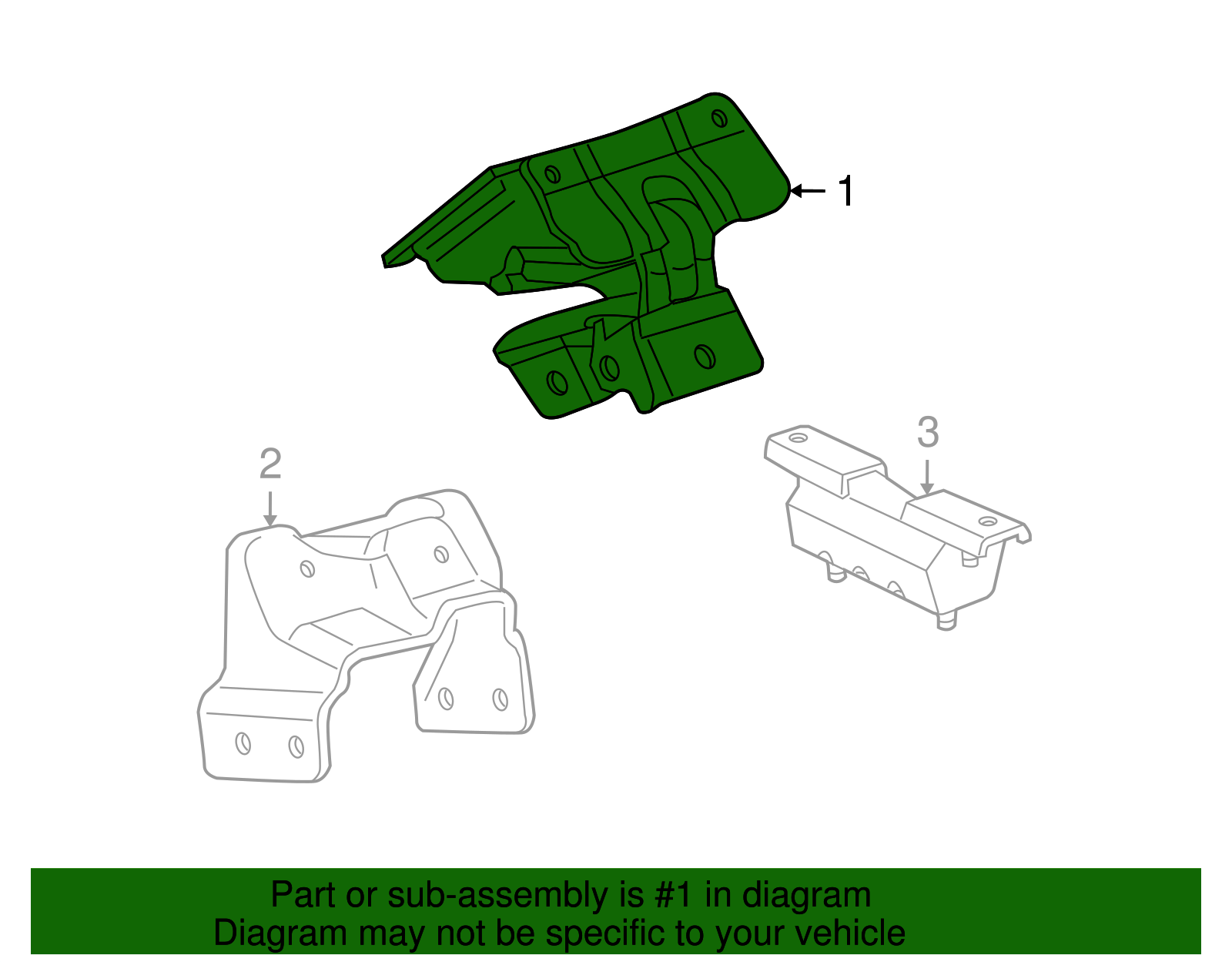 Pink Engine Mount - GM (15226255)