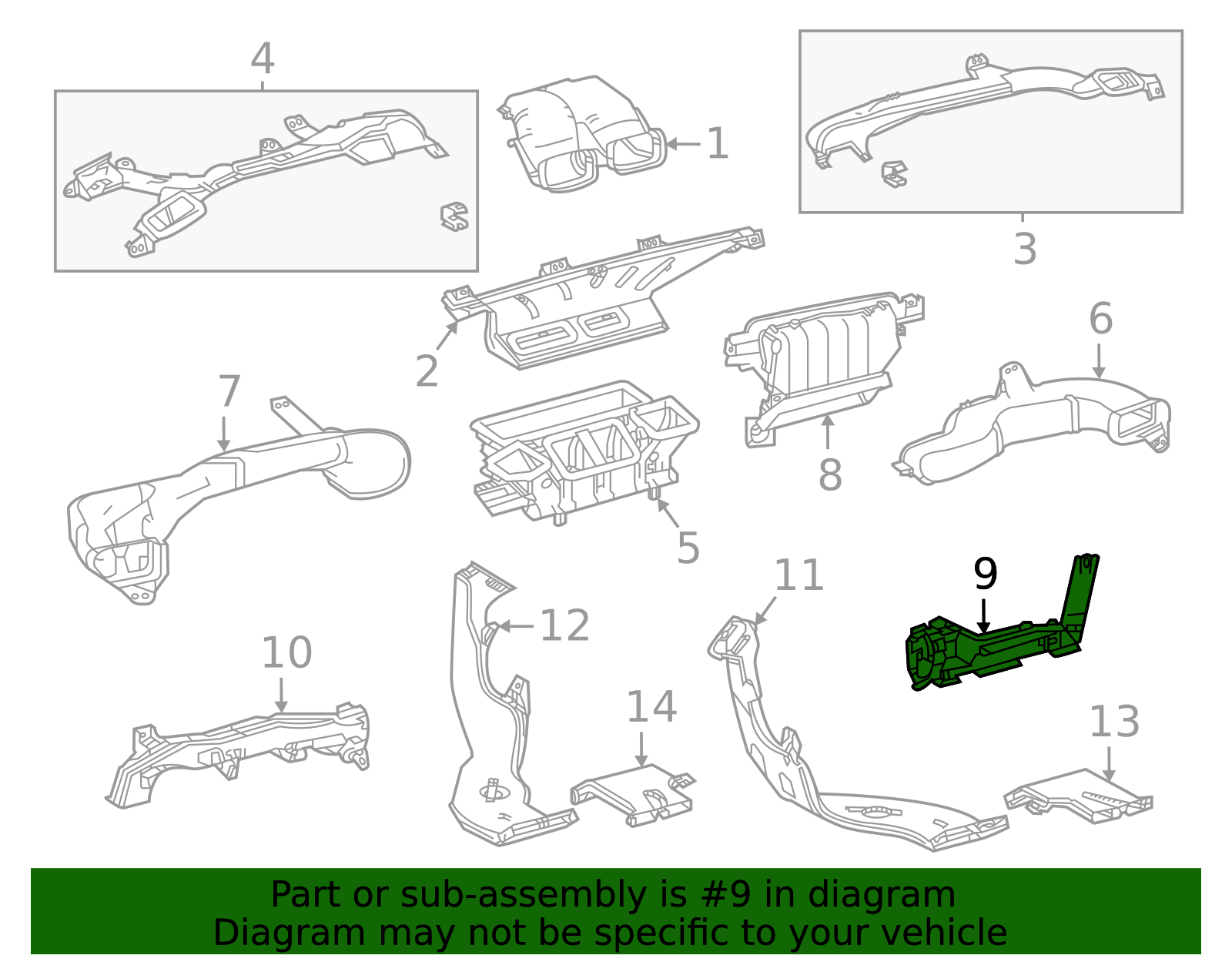 Lower Duct - Toyota (87201-0E360)