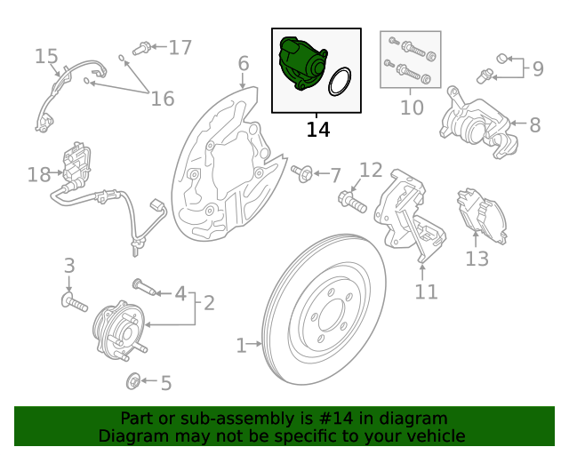 Motor Electric Parking Brake L1MZ2B712C