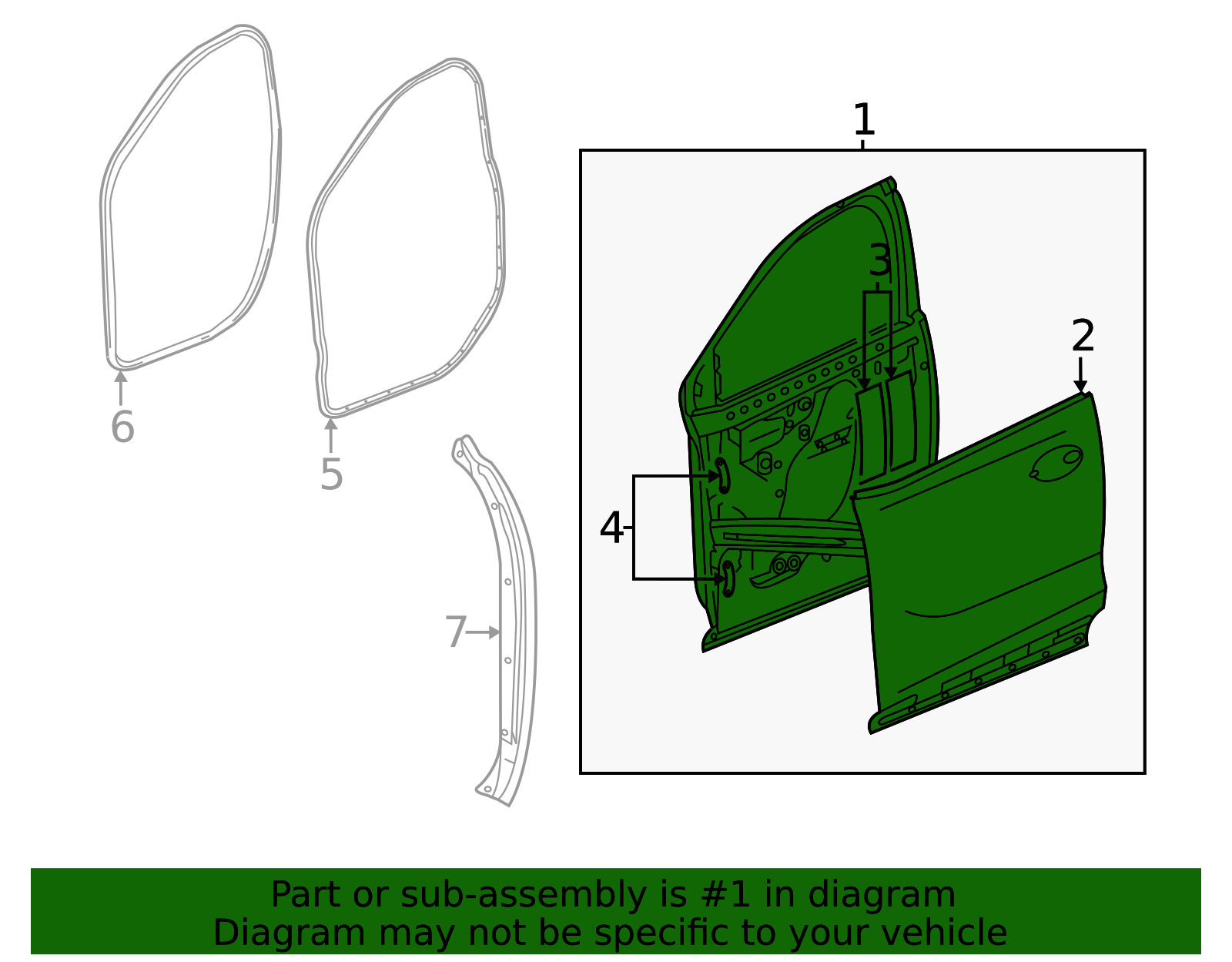 2020-2025 Buick Encore GX Door Shell 42771786 GM | GMPartsDirect.com