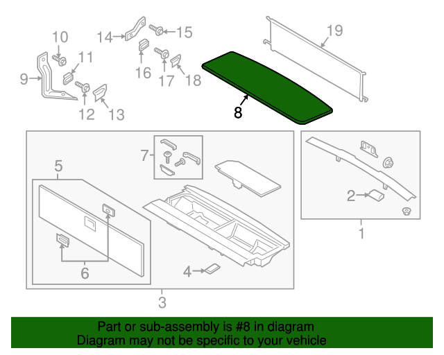 20182021 Ford Expedition Mat JL1Z4013046AA QuirkParts