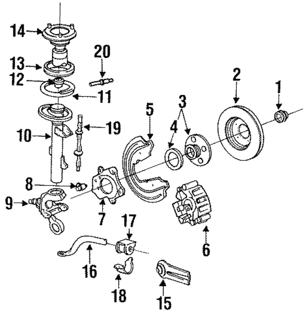 Disc Brake Rotor - Ford (YF1Z-1V125-AA)