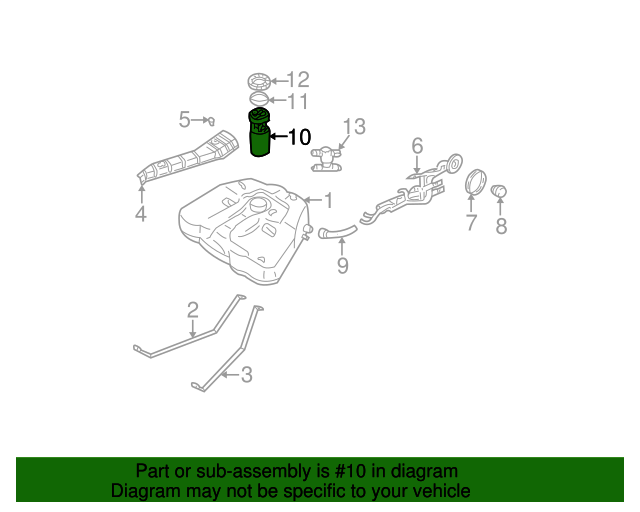 20042006 Nissan Altima 20042006 Nissan Altima Electric Fuel Pump 2.5L Models OE NEW Genuine