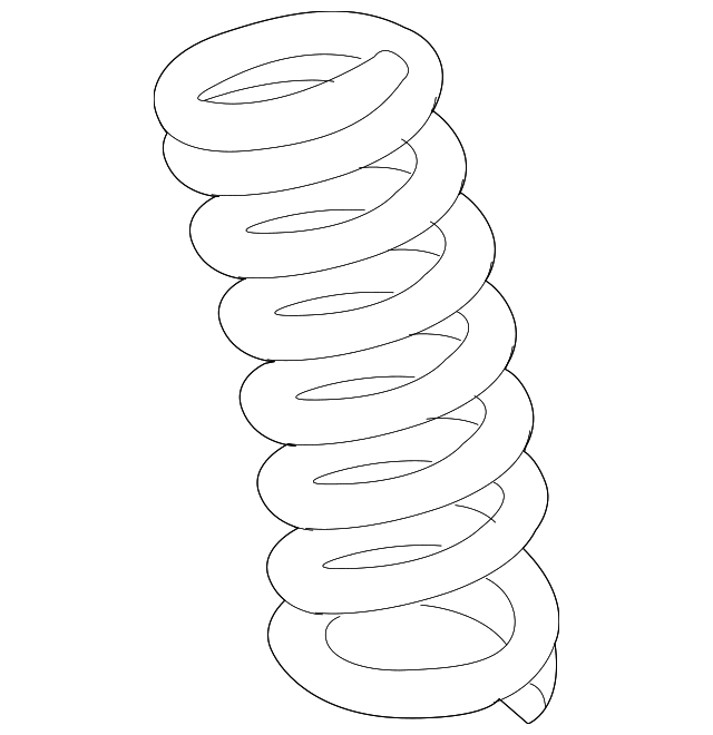 Genuine Chrysler 5272834AB Suspension Spring Genuine Chrysler 5272834AB Suspension Spring