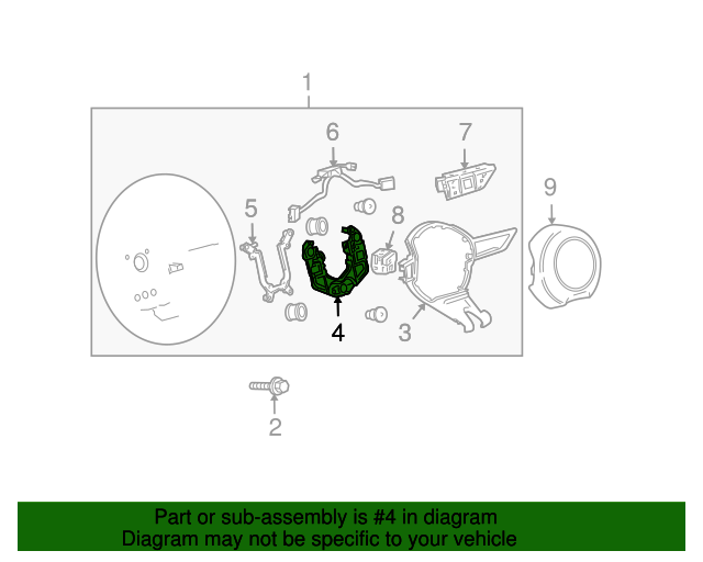 20102011 Chevrolet Camaro Steering Wheel Horn Contact 92236306 GM
