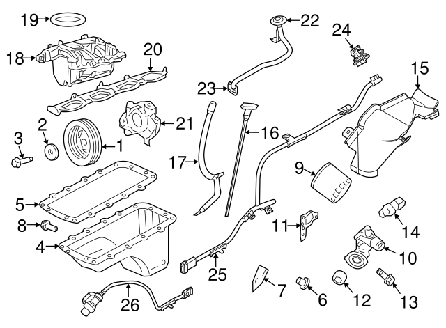 2009-2014 Ford Adapter 9L3Z-6881-B | OEM Parts Online