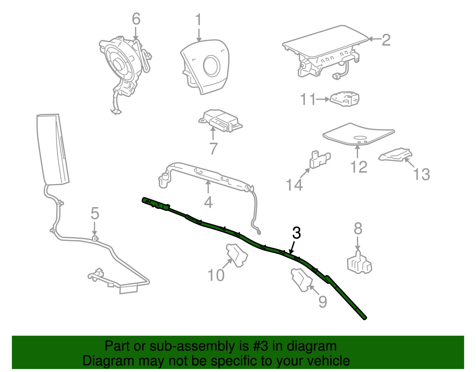 Head Air Bag - GM (84308907)