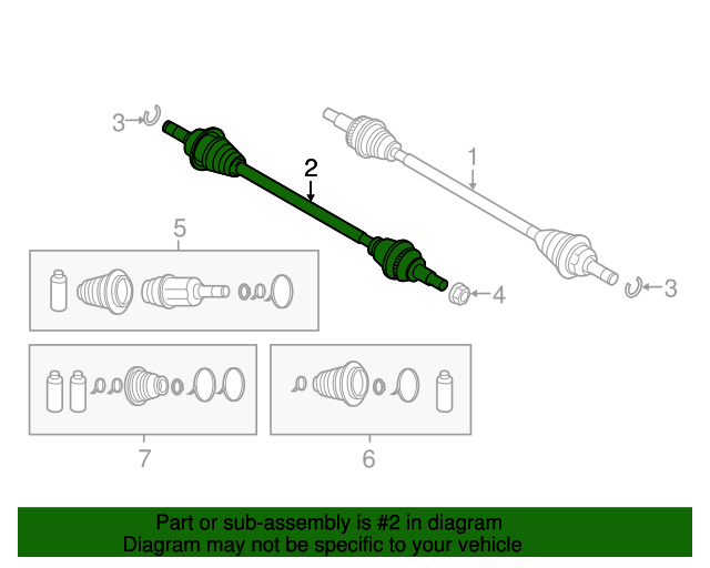 20132016 Mazda CX5 Axle Assembly RTA12560XB