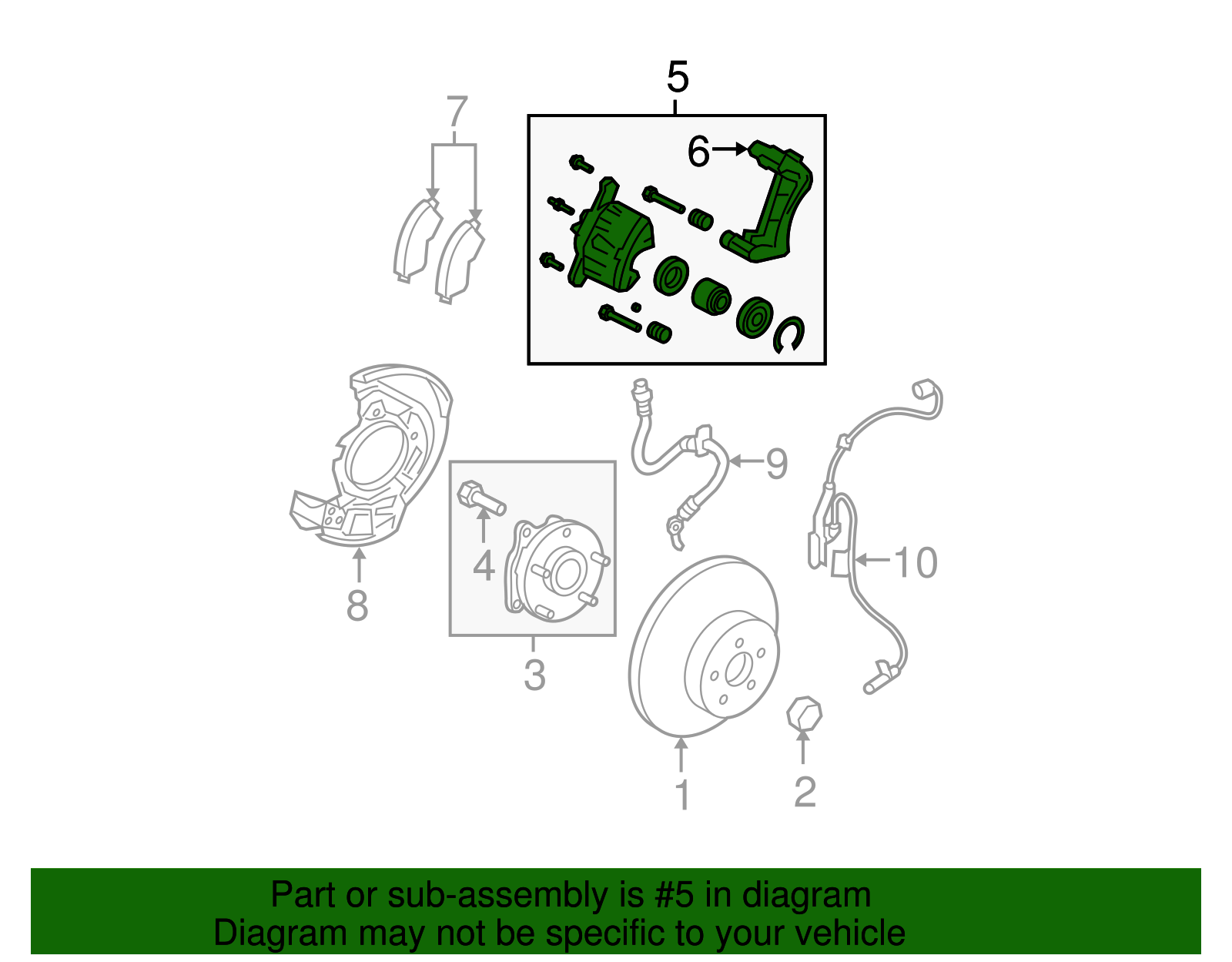 Disc Brake Caliper - Scion (47730-42091)