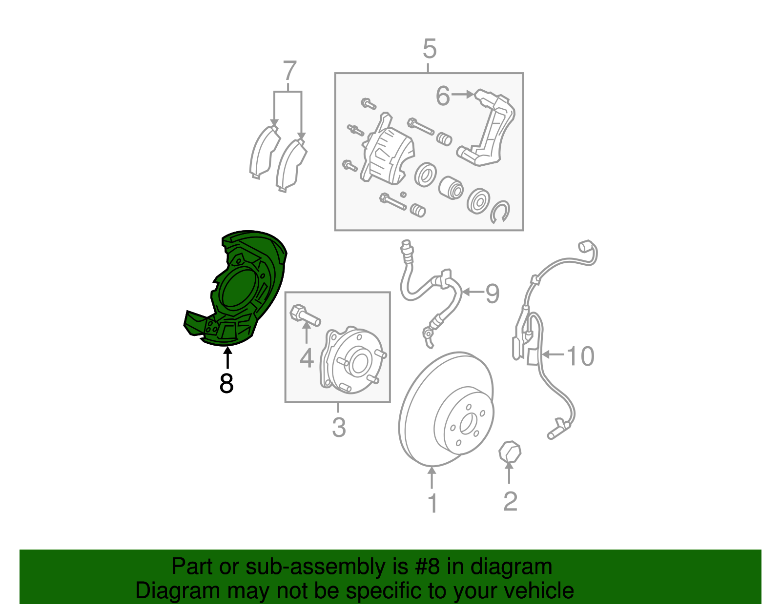 Brake Dust Shield - Scion (47781-0R010)
