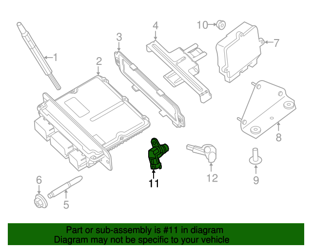 2020 Ford Crankshaft Sensor LC3Z6C315B QuirkParts
