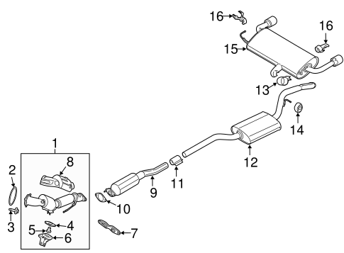Exhaust Components for 2017 Ford Escape | OEM Ford Part
