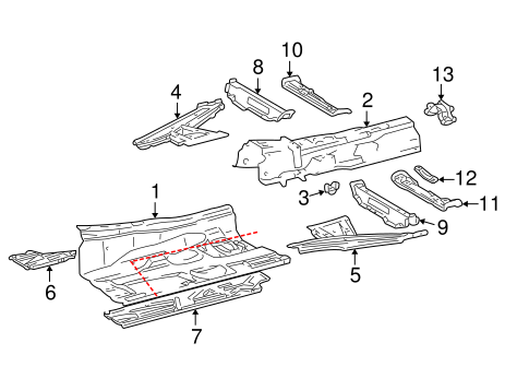 Floor for 2005 Mercedes-Benz C 230 #1