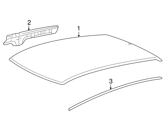 Roof Trim Molding Replacement – Left & Right Set For 2005-2008, OEM 74306-SAA-003 & 74316-SAA-003