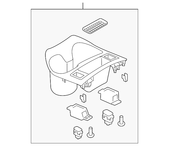 20172022 Nissan Rogue Sport Cup Holder 969126MA0B OEM Parts Online