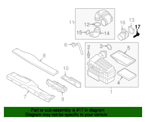 WHT-002-087 - Air Cleaner Assembly Screw 2008-2024 Audi | Audi OEM Parts