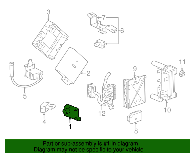 GM YAW RATE SENSOR OEM 13514500