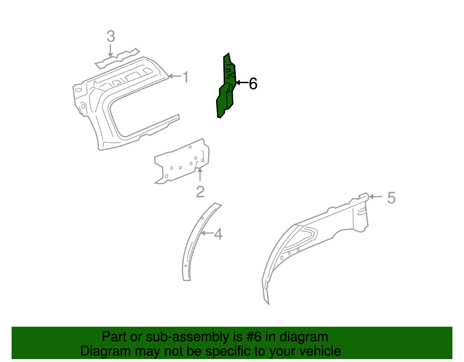 Bracket, Quarter Otr Panel Extension (15853261)