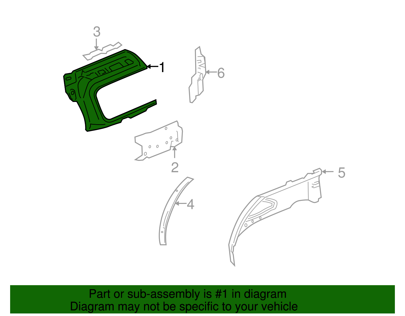 Panel, Body Side Inner Upper (15843103)