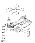 6UM39LXHAA - Interior Trim: Floor - Complete Mat Kit for Mopar Image