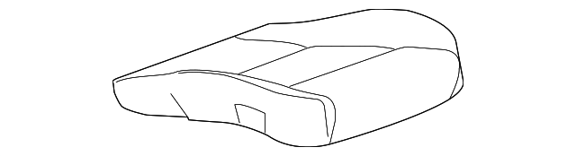 Jet Black Passenger Seat Cushion Cover - GM (84020624)