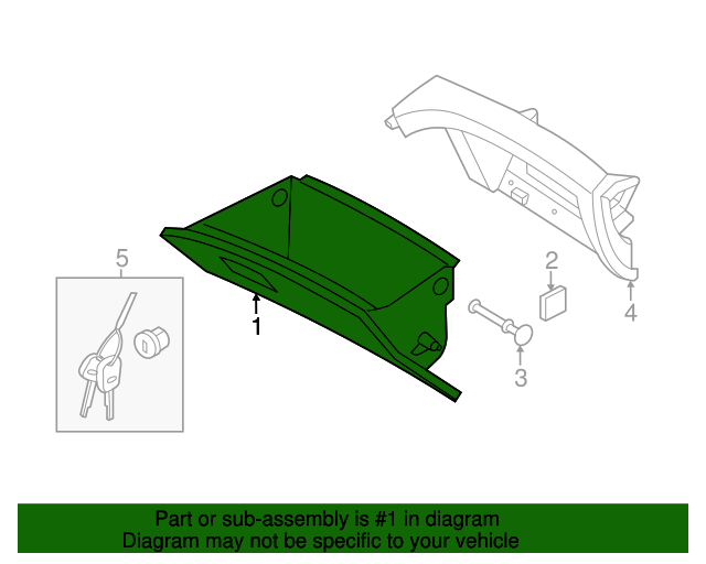 20112014 Hyundai Sonata Glove Box Assembly 845103Q200RAS OEM Parts
