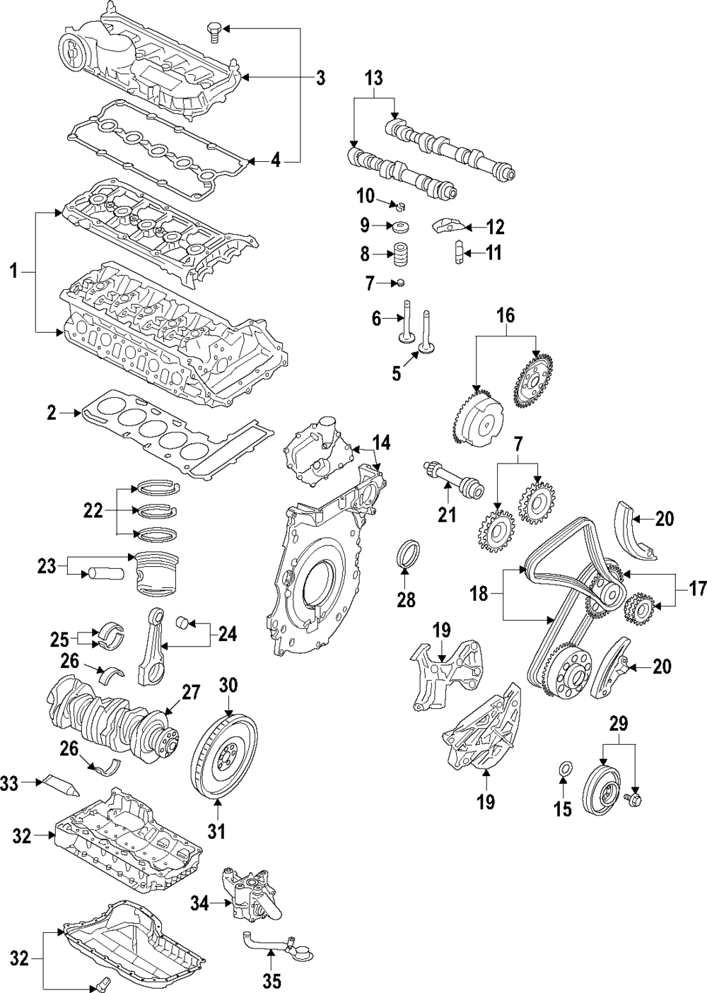 Engine Crankshaft Thrust Washer - Volkswagen (WHT-000-033)