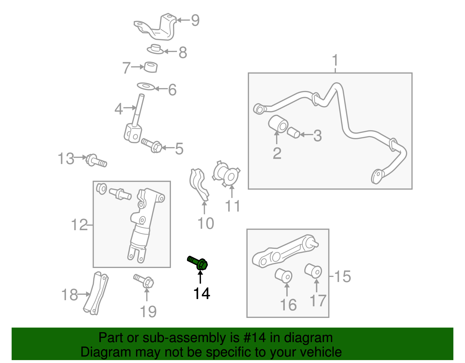 Mount Bolt - Toyota (90105-16089)