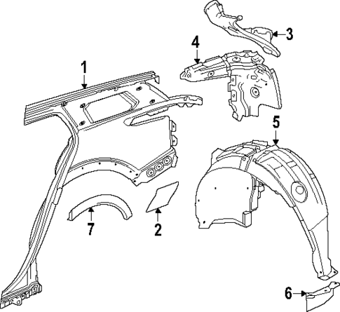 Quarter Panel & Components for 2024 Chevrolet Blazer EV GMPartsDirect