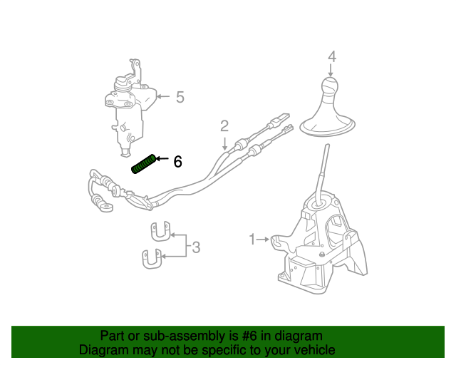 20082012 Ford Escape OEM Manual Transmission Shift Rail Detent Spring